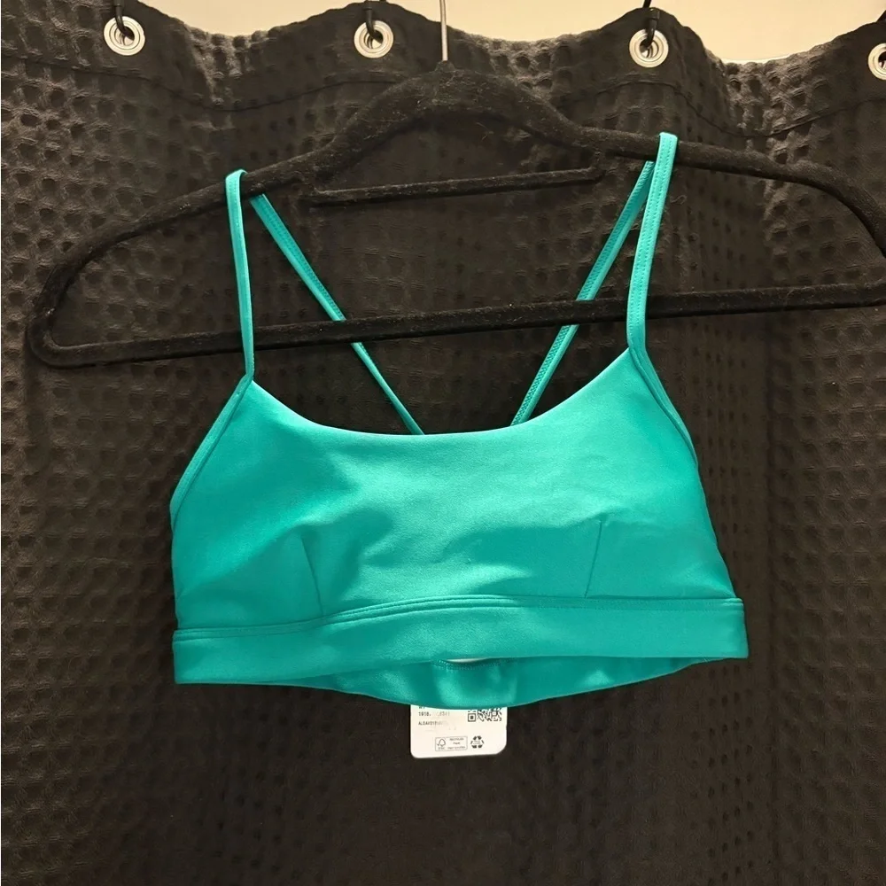 ALO Yoga Airlift Intrigue Bra XS Limited: Spruce Green NWT